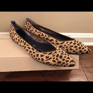 Rothy’s Leopard Pointed Toe Flats